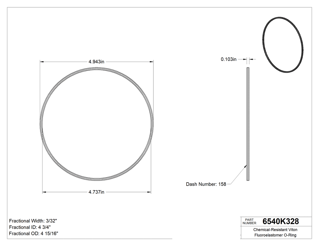 Technical drawing - 6540K328